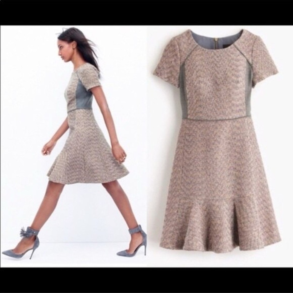 J. Crew Textured Midi Dress y.